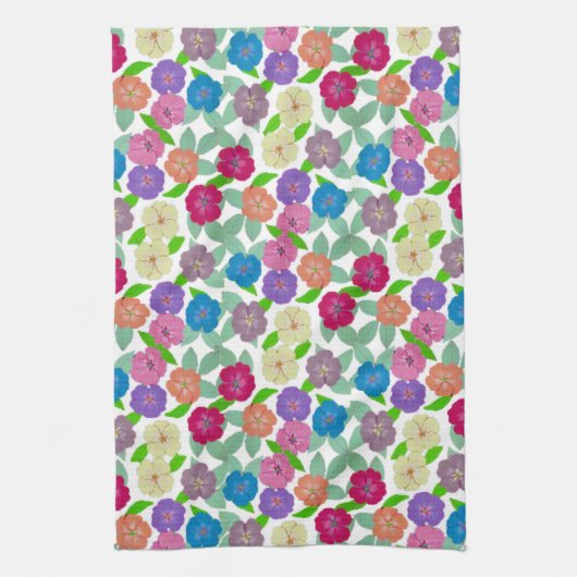 Geranium Flowers Keukendoek Theedoek (Verticaal)