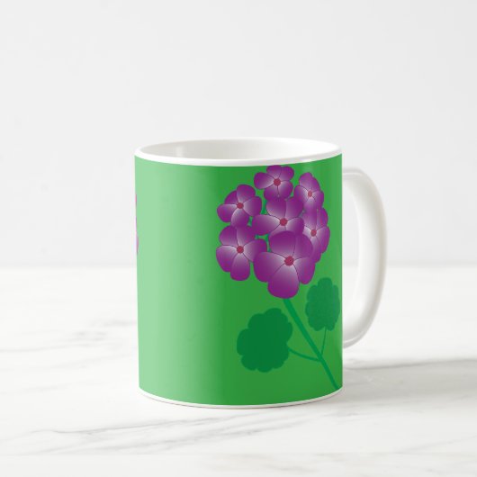 Geranium Flowers Koffiemok (Voorkant rechts)