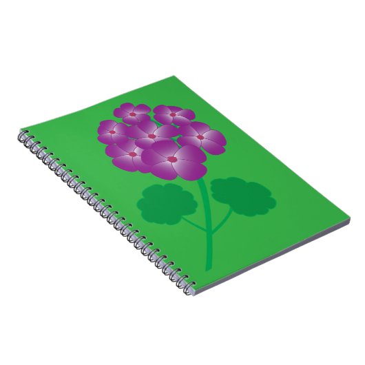 Geranium Flowers Notitieboek (Rechterzijde)