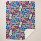 Geranium Flowers Sherpa Blanket Sherpa Deken (Voorkant)
