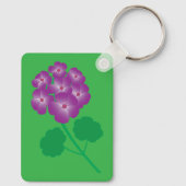Geranium Flowers Sleutelhanger (Achterkant)