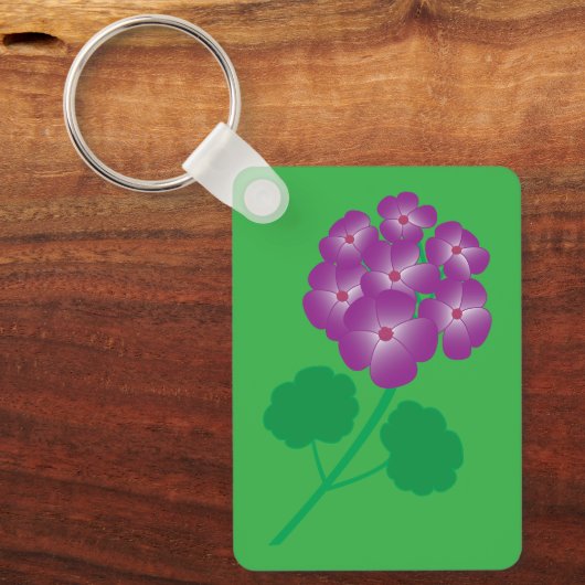 Geranium Flowers Sleutelhanger (Voorkant)