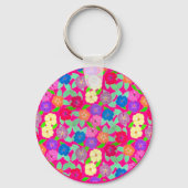 Geranium Flowers sleutelhanger (Voorkant)