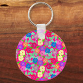 Geranium Flowers sleutelhanger (Voorkant)