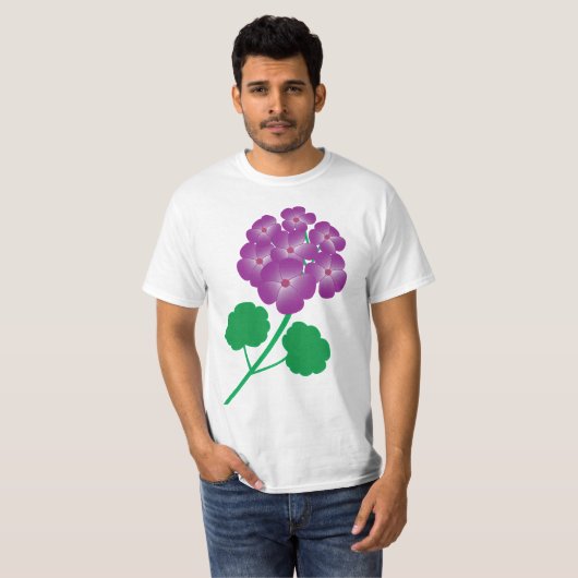 Geranium Flowers T-shirt (Voorkant volledig)