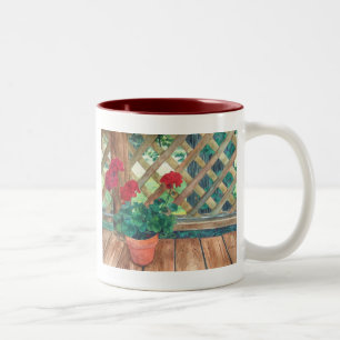 Geranium (Gardener's) Tweekleurige Koffiemok