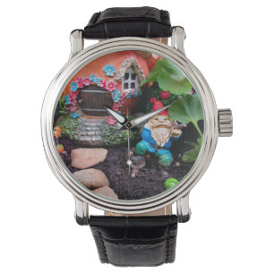 Geranium Gnome 01 Horloge