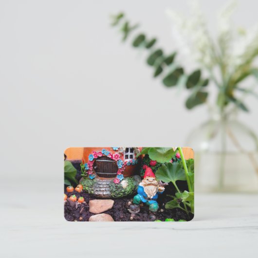 Geranium Gnome 01 Visitekaartje (Staand voorkant)