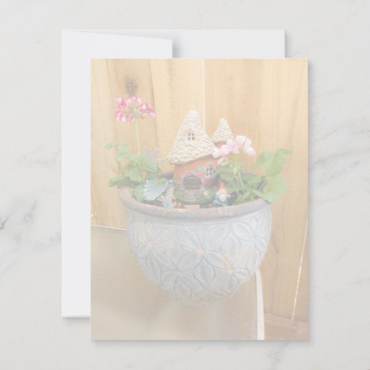 Geranium Gnome 03 Bedankkaart (Achterkant)