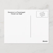 Geranium in een bloempot, Vincent van Gogh Briefkaart (Achterkant)