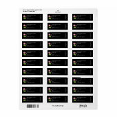 Geranium kaarsetiket etiket (Full Sheet)