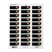 Geranium kaarsetiket etiket (Full Sheet)