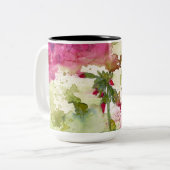 Geranium koffie mok (Voorkant links)