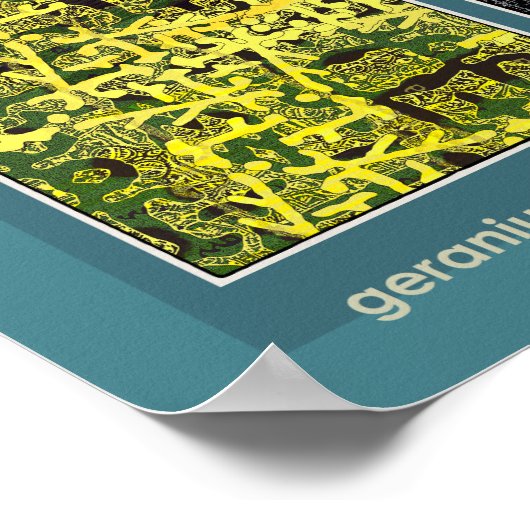 Geranium Lake Properties, Green 4-Spot Poster (Hoek)