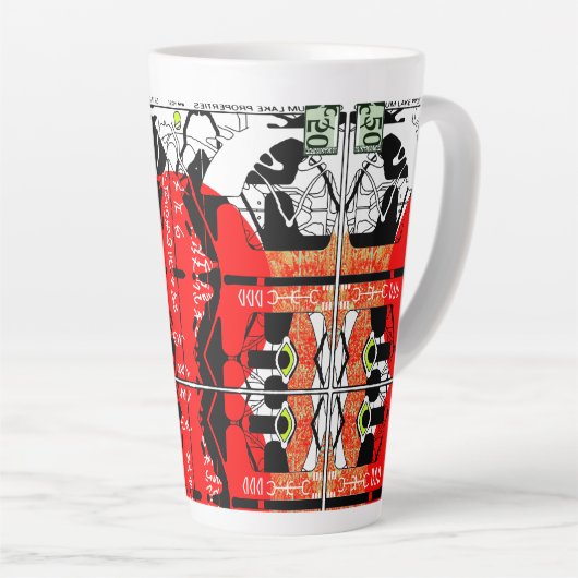 Geranium Lake Properties Properties Asemic Latte Mok (Rechterhoek)