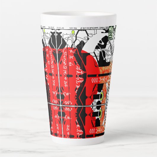 Geranium Lake Properties Properties Asemic Latte Mok (Voorkant)