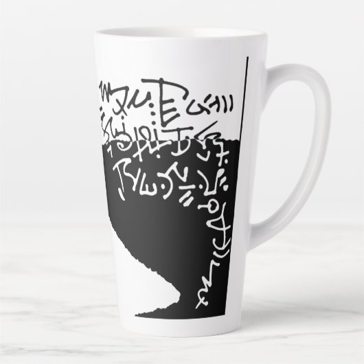 Geranium Lake Properties Properties Asemic Latte Mok (Rechts)