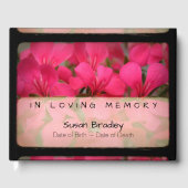 Geranium  Memorial Gastenboek (Voorkant)