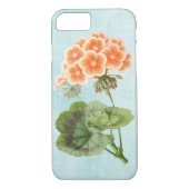 Geranium op Aged Denim Case-Mate iPhone Case (Achterkant)