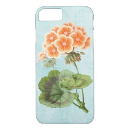 Geranium op Aged Denim iPhone 8/7 Hoesje