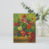 Geranium Postcard Briefkaart (Staand voorkant)