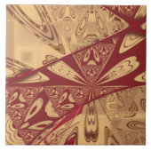 Geranium Red Abstracte Tegel Tegeltje (Voorkant)