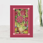 Geranium Roze Happy Moederdag Kaart (Voorkant)