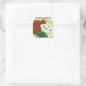 Geranium Seed Packet Label (Tas)