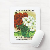 Geranium Seed Packet Label Muismat (Met muis)