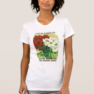 Geranium Seed Packet Label T-shirt