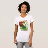 Geranium Seed Packet Label T-shirt (Voorkant volledig)