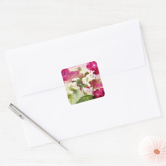 geranium sticker (Envelop)