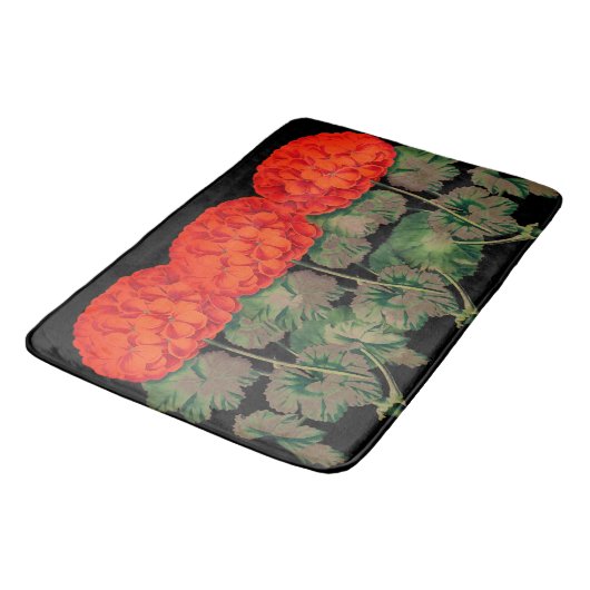  Geranium Trio - vettige floraal Badmat (Gekanteld)