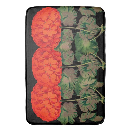  Geranium Trio - vettige floraal Badmat (Voorkant Verticaal)