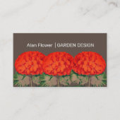 Geranium Trio - vettige floraal Visitekaartje (Voorkant)
