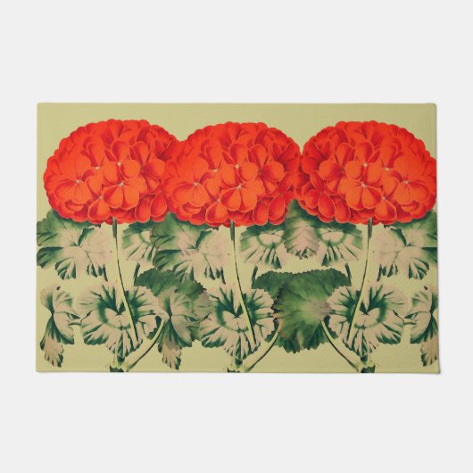  Geranium Trio - vettige flordoormat Deurmat (Voorkant)