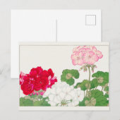Geranium van Tanigami Konan Briefkaart (Voorkant / Achterkant)