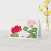 Geranium van Tanigami Konan Kaart (Gele Bloem)