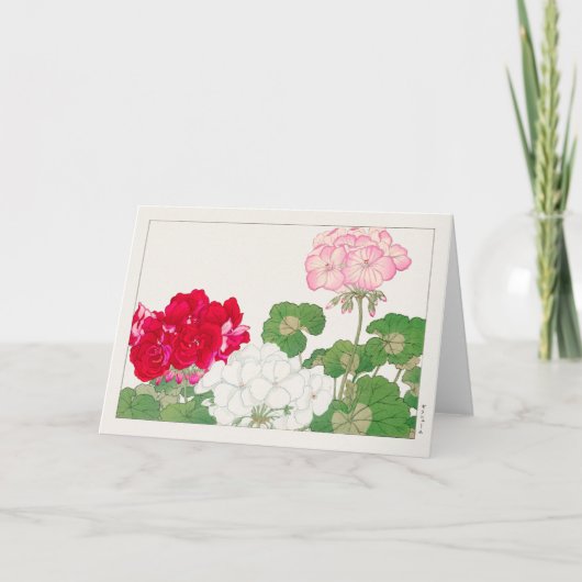 Geranium van Tanigami Konan Kaart (Voorkant)