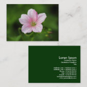 Geranium Visitekaartje (Voorkant / Achterkant)