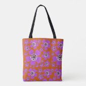 Geranium Wallichianum design canvas tas (Achterkant)