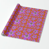 Geranium Wallichianum Wrapping Paper Cadeaupapier (Uitgerold)