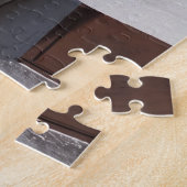 Geraniumbloemen en boomgaarden in Alberobello Legpuzzel (Zijkant)