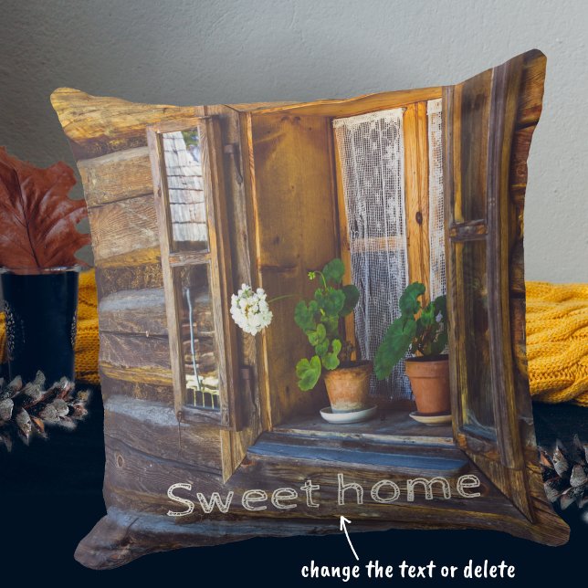 Geraniumbloemen op het raam kussen (Creator heeft geüpload)