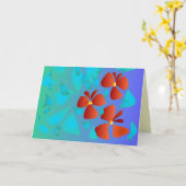 Geraniums >Alle Occasies Wenskaart Kaart (Gele Bloem)