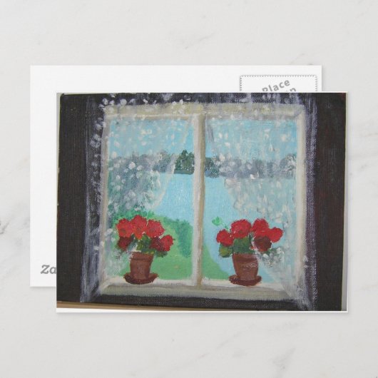 Geraniums Briefkaart (Voorkant / Achterkant)