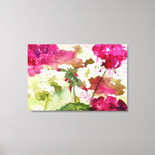 geraniums canvas print (Voorkant)