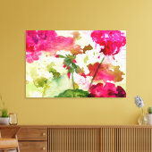 geraniums canvas print (Insitu (Woonkamer))