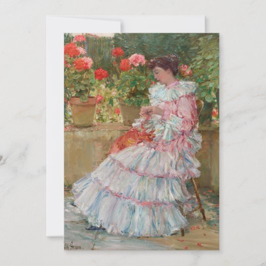 Geraniums | Childe Hassam (Voorkant)