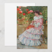 Geraniums | Childe Hassam (Voorkant / Achterkant)